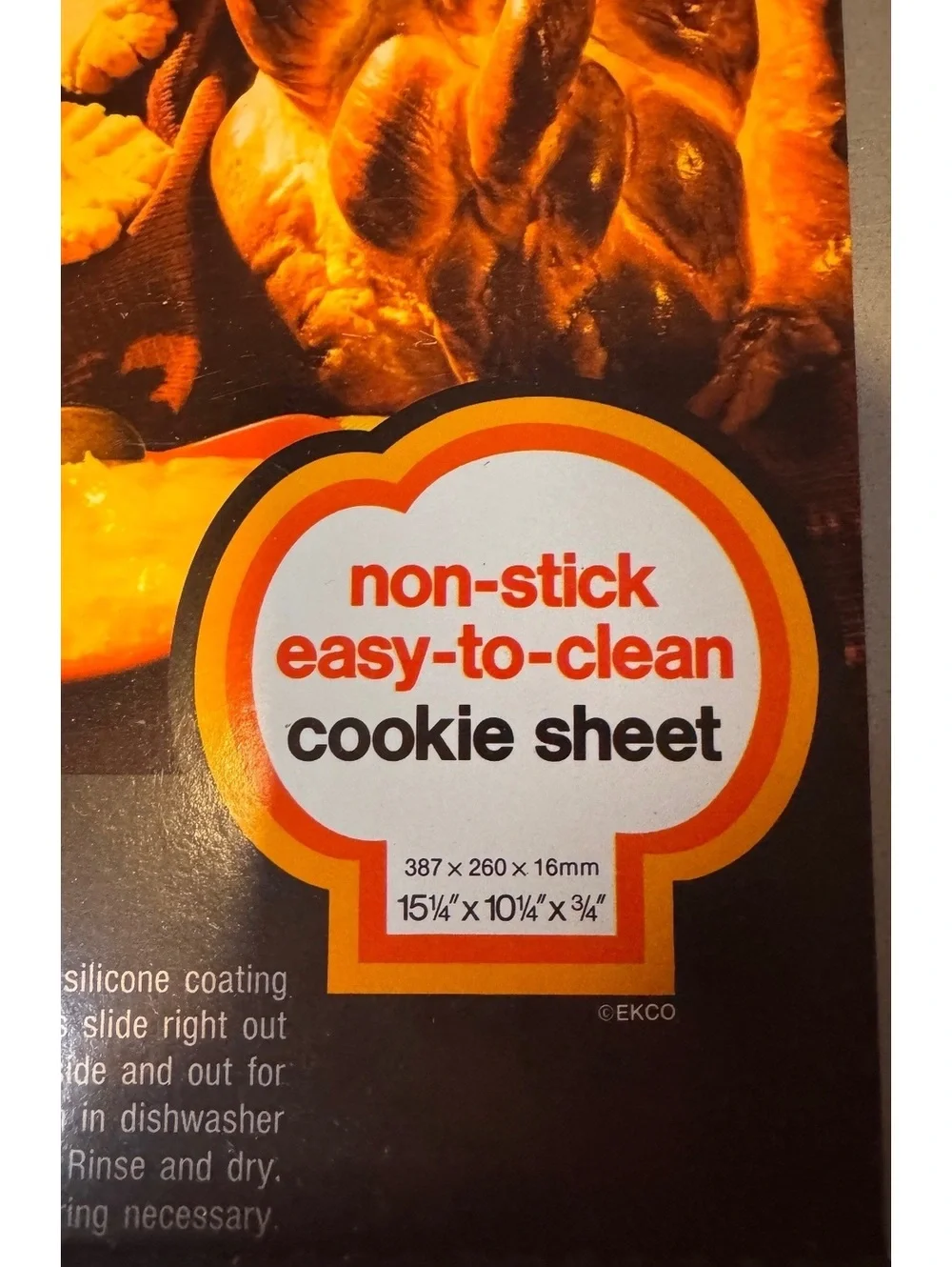 Vintage EKCO Baker's Secret Non-Stick Cookie Sheet 15¼ x 10¼ x ¾ Inches